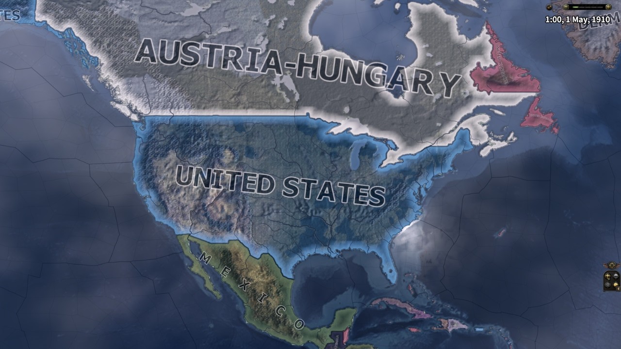 WHAT IF AUSTRIA-HUNGARY ANNEXED CANADA IN WW1  / HOI4 TIMELAPSE