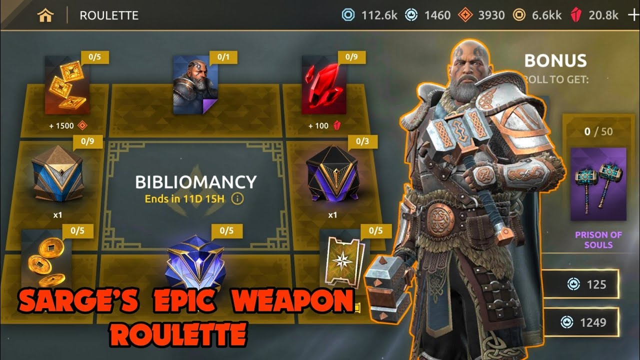 Spinning in Sarge’s Epic Weapon Roulette 😎 | Shadow Fight Arena ⚔️