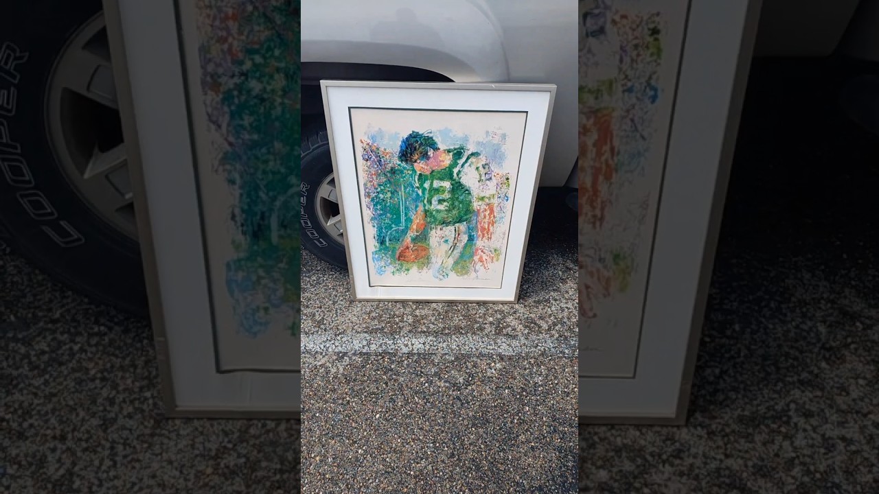 Rare Signed Art found at the Thriftstore!!! 🤯🤯🤯 #thrifting #goodwill #ebay #nfl