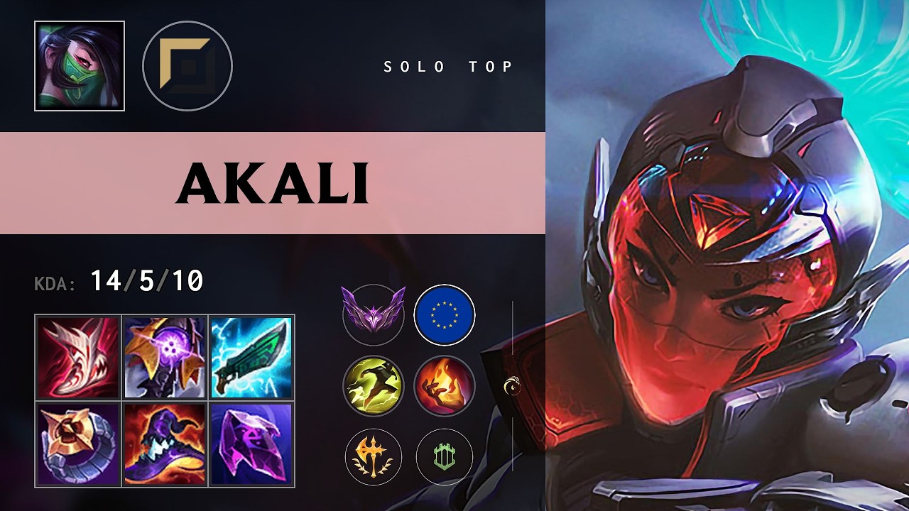 Akali Top vs Volibear - EUW Master Patch 26.13