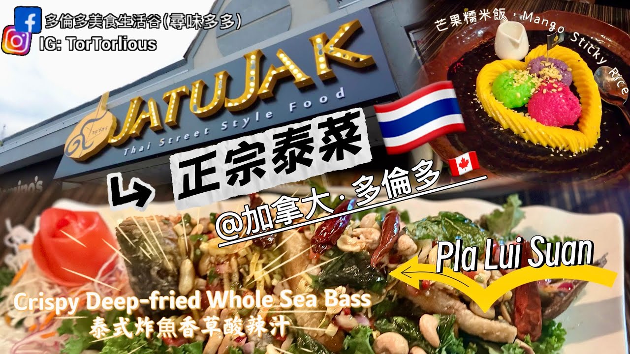 Jatujak Thai Restaurant (Richmond Hill) 翟度翟 正宗泰國菜 泰式炸seabass 香草酸甜汁| 冬陰功海鮮鍋 #加拿大 #多倫多