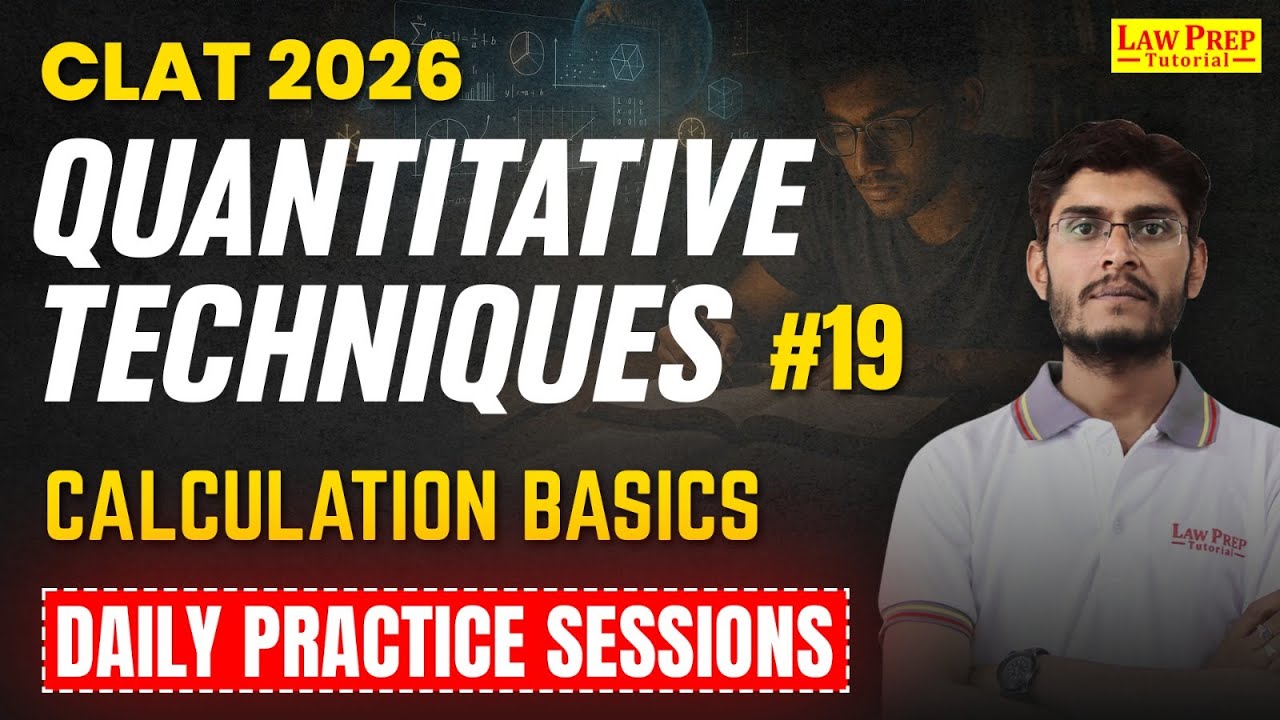 CLAT 2026 : Quantitative Techniques | Daily Practice Session | #19 | QT for CLAT By Nema Sir
