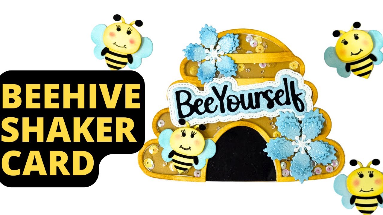 Beehive SHAKER CARD | Scrap Diva Designs August 2025 Release