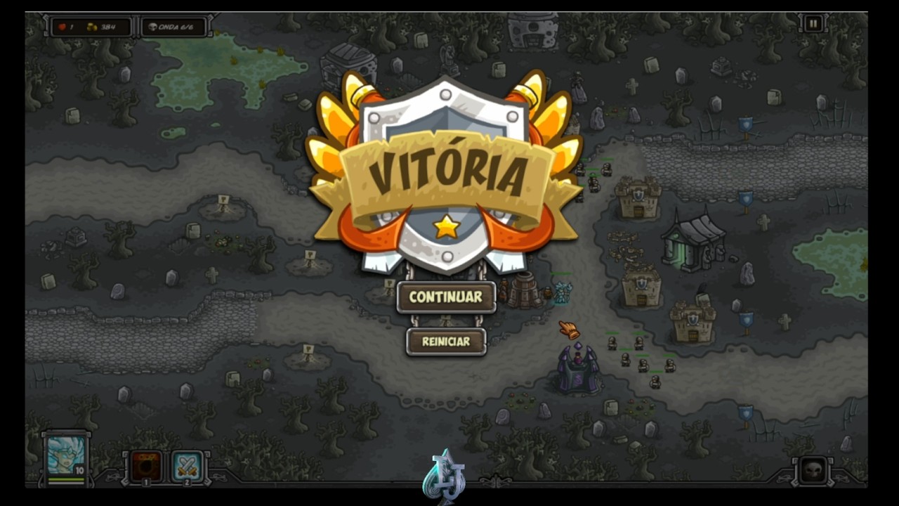 Kingdom Rush 1 - Fase: Necrópoli Antiga - Heróico Veterano 3 estrelas!