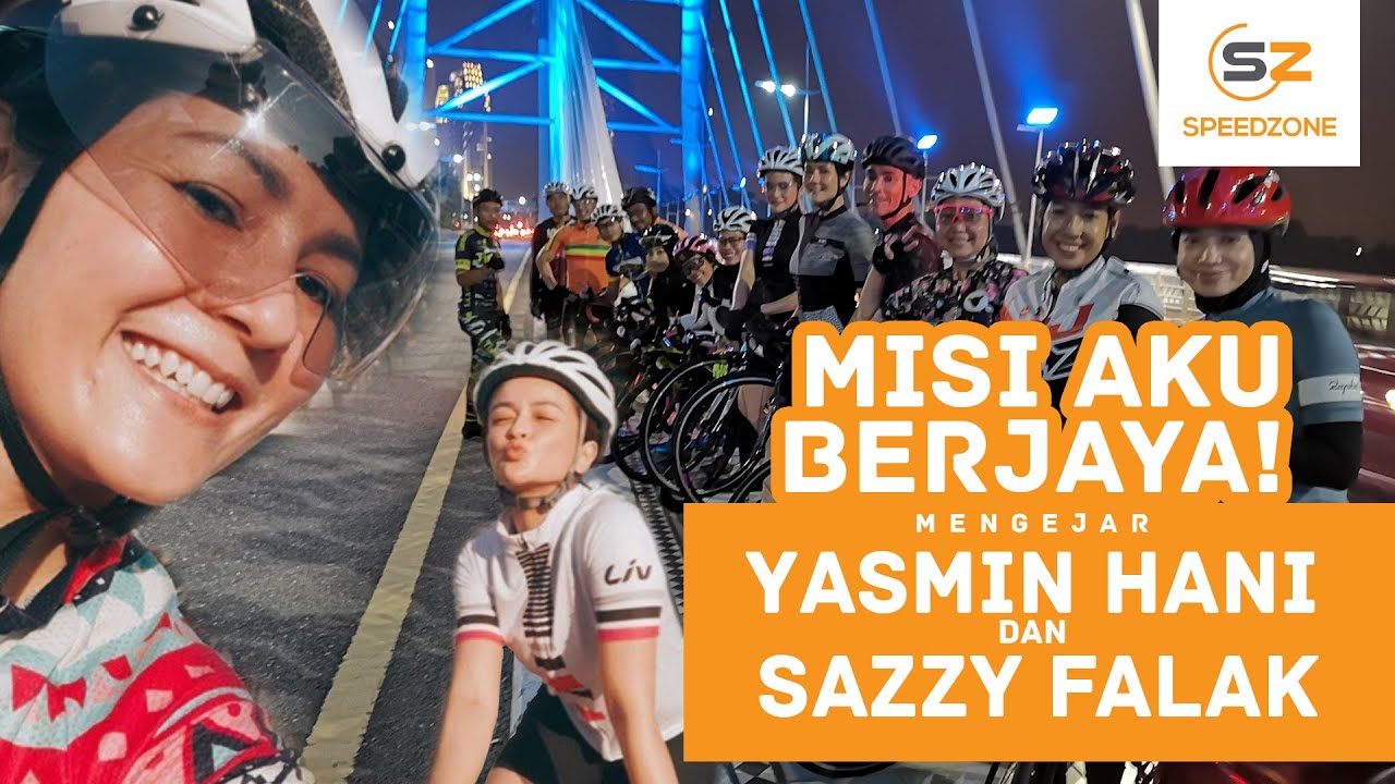 MISI BERJAYA: Yasmin Hani dan Sazzy Falak kayuh basikal dengan aku