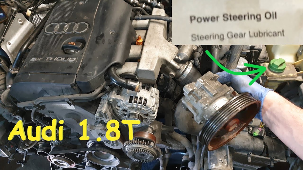 Замена насоса гидроусилителя руля Audi A6 1.8T C5 — симптомы — что делать