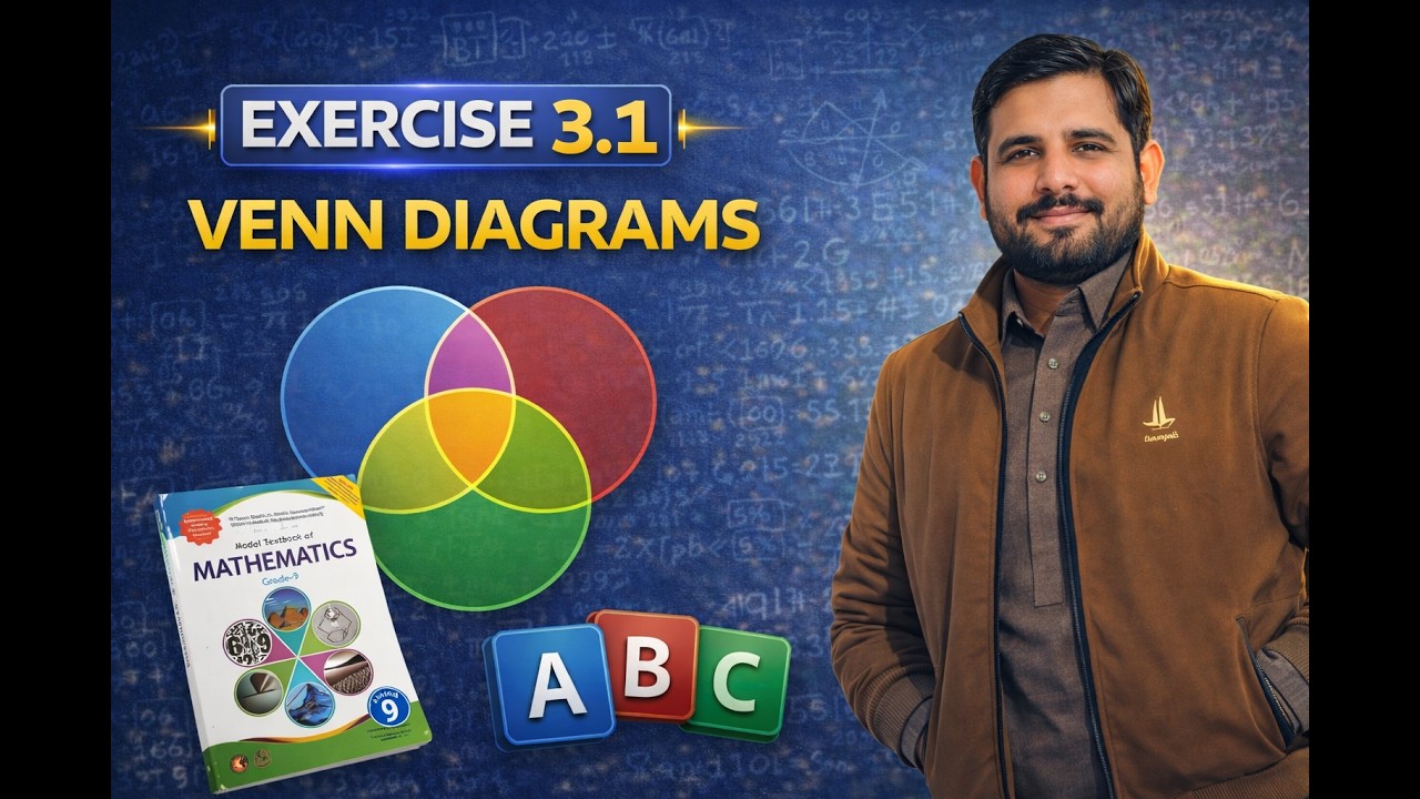 9th Ex 3.1 venn diagrams|#nbfmathsclass9 #fbisemathematics #fbise #exam #federalboardmaths