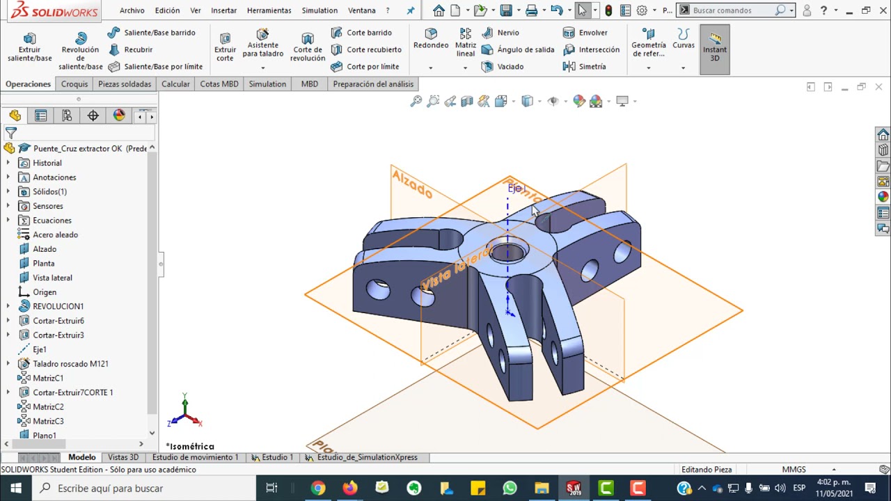 ENTORNO DE SOLIDWORKS