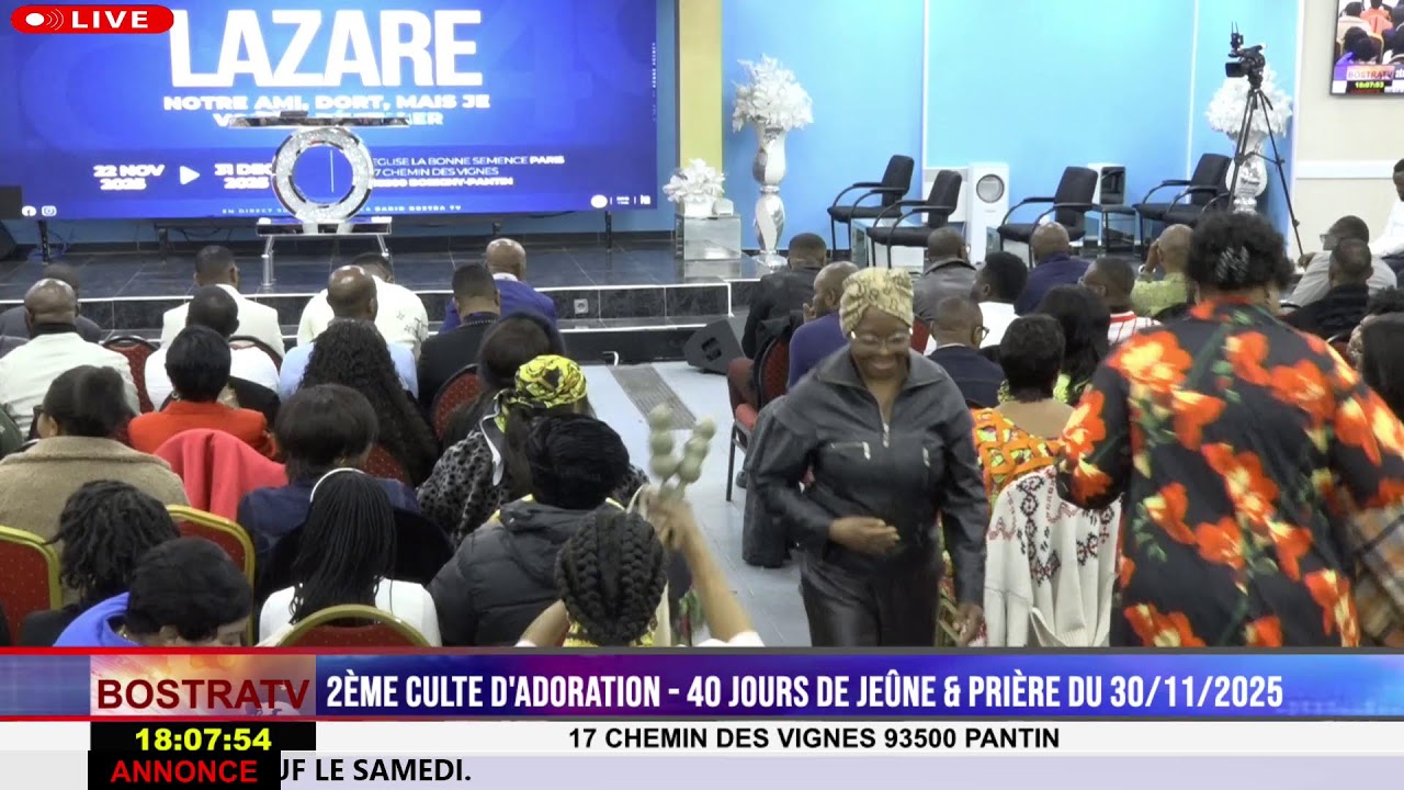 2ÈME CULTE D'ADORATION - 40 JOURS DE JEÛNE & PRIÈRE 30/11/2025