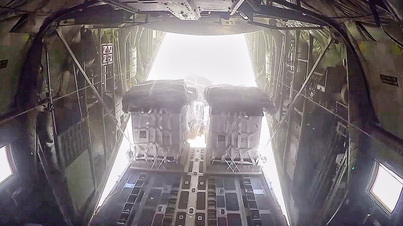 Resupply Drop From The Sky – Marine Aerial Refueler Transport Squadron