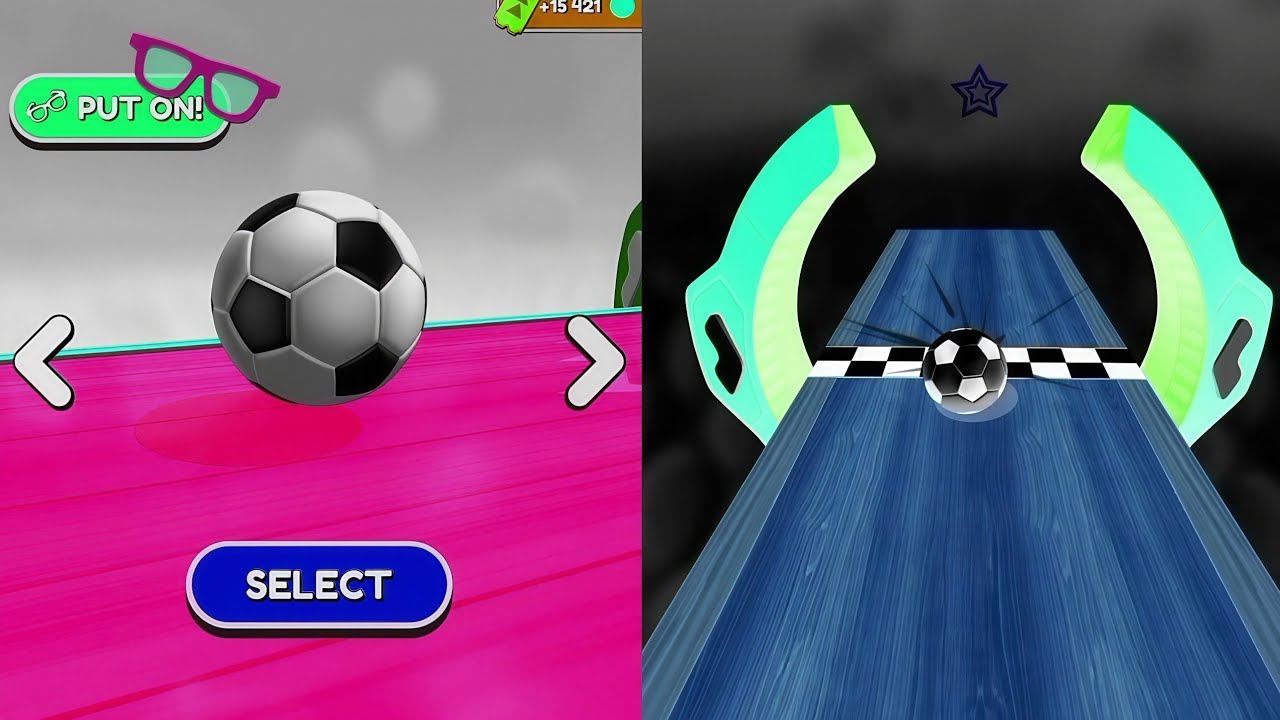 🌈⚽⚽Going Balls, SpeedRun Vs Reverse Video Gameplay Part 523