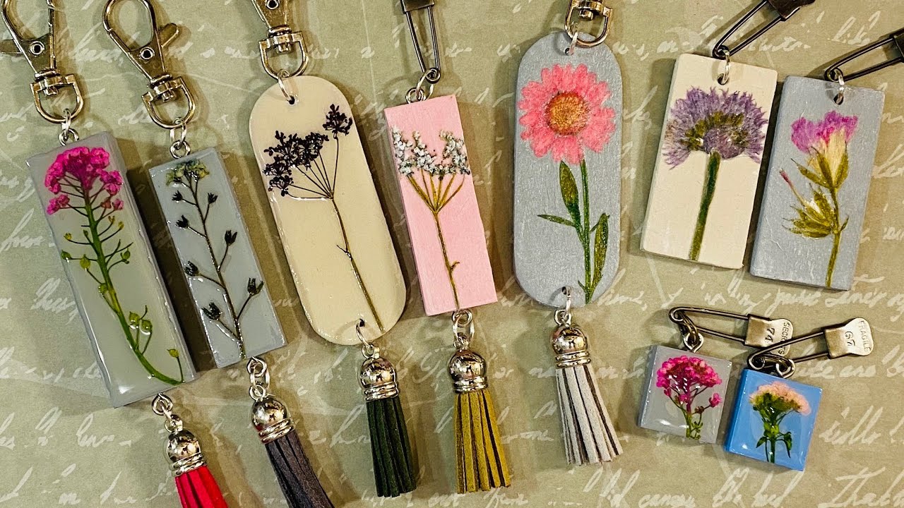 Dried Flower Journal Charms & Embellishments