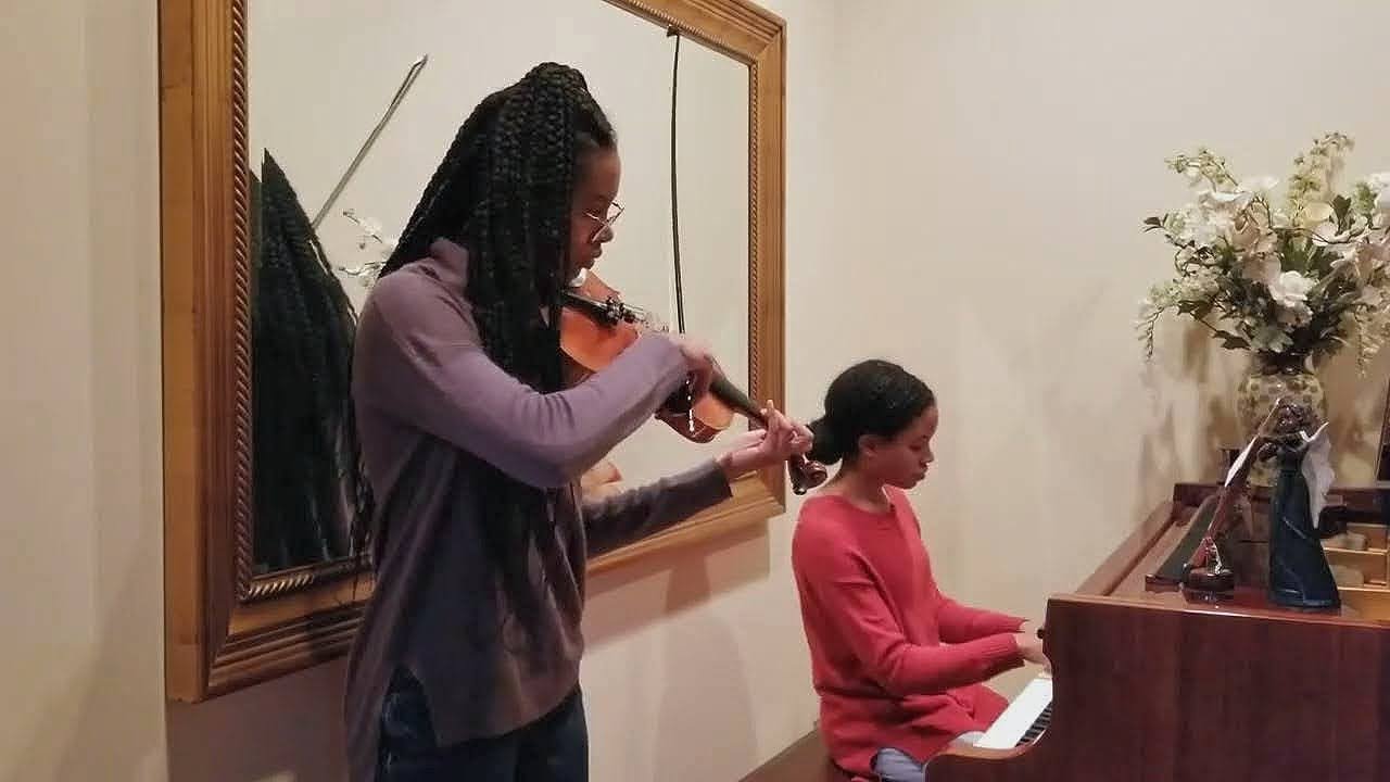 Swing Low, Sweet Chariot - piano/violin improvisation