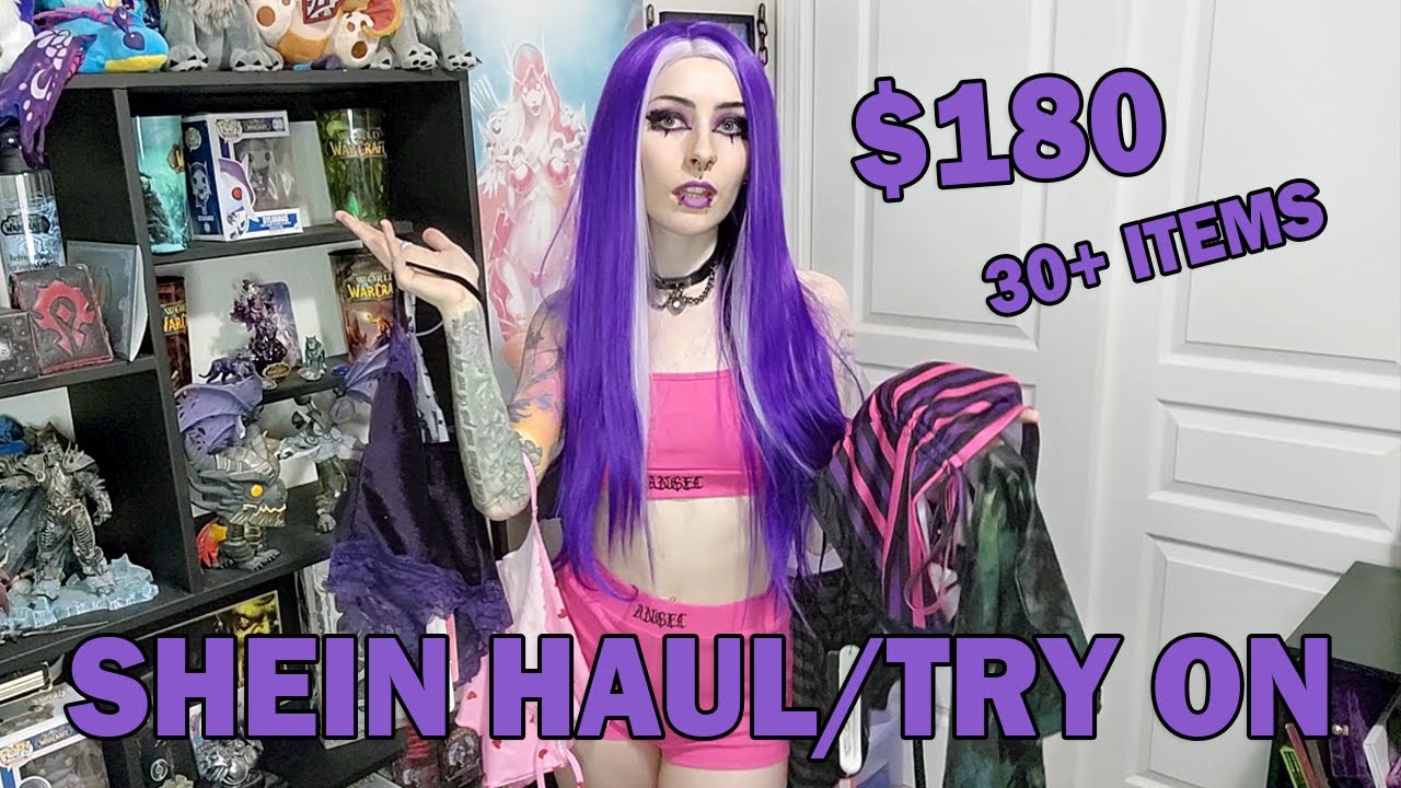 ROMWE SHEIN HAUL & TRY ON (Alt/Goth Style, Crop Tops, Outfit Sets)