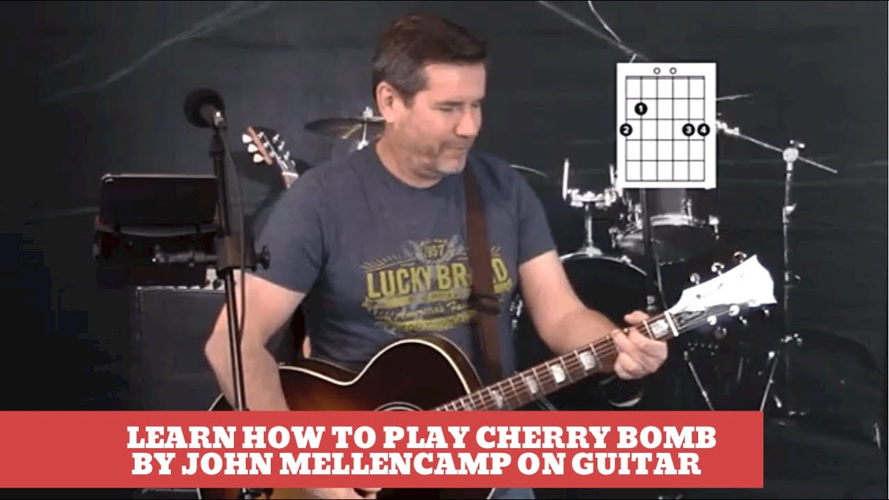 How to play Cherry Bomb by John Mellencamp on Guitar (easy guitar lesson and cover)