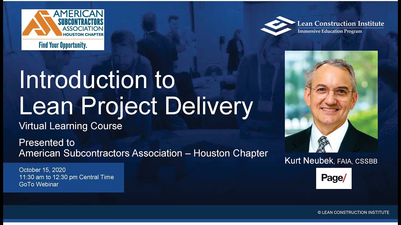 Introduction to Lean Project Delivery