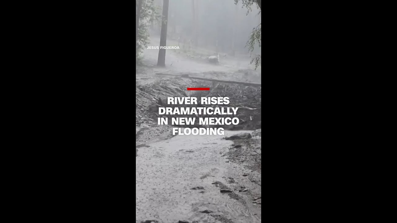 Video shows river rises dramatically in New Mexico flooding