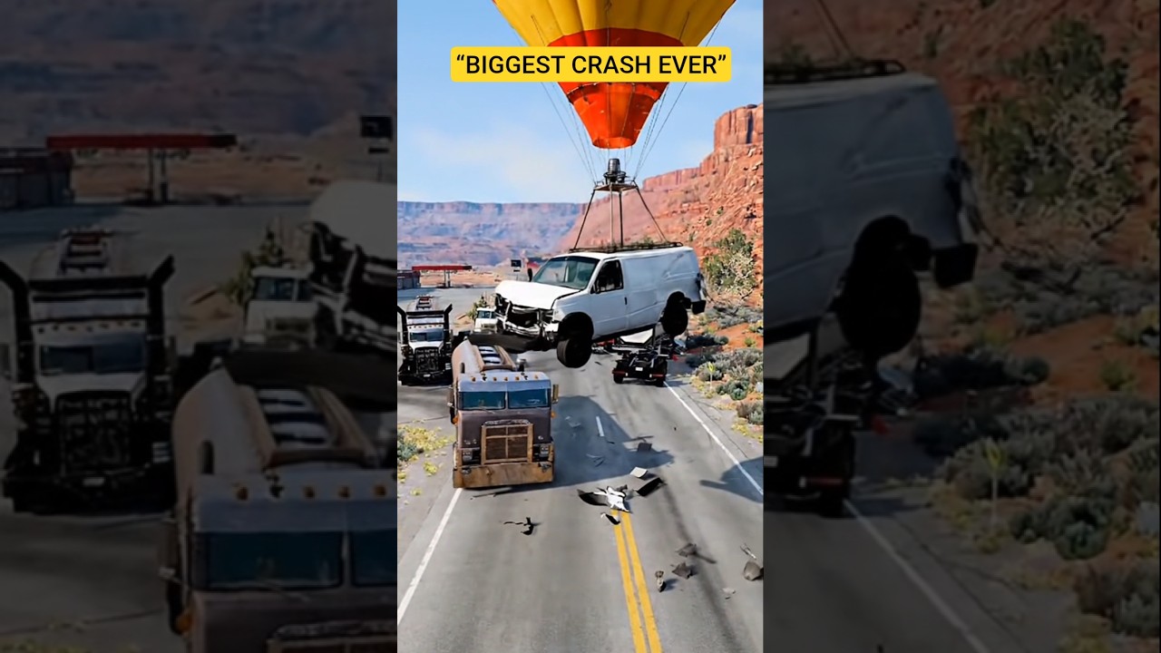 Realistic Highway Car 🚗Crashes #607