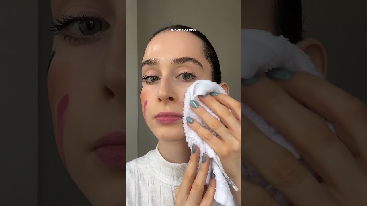 Baby oil vs Cleansing Oil ✨ #skincare #makeup