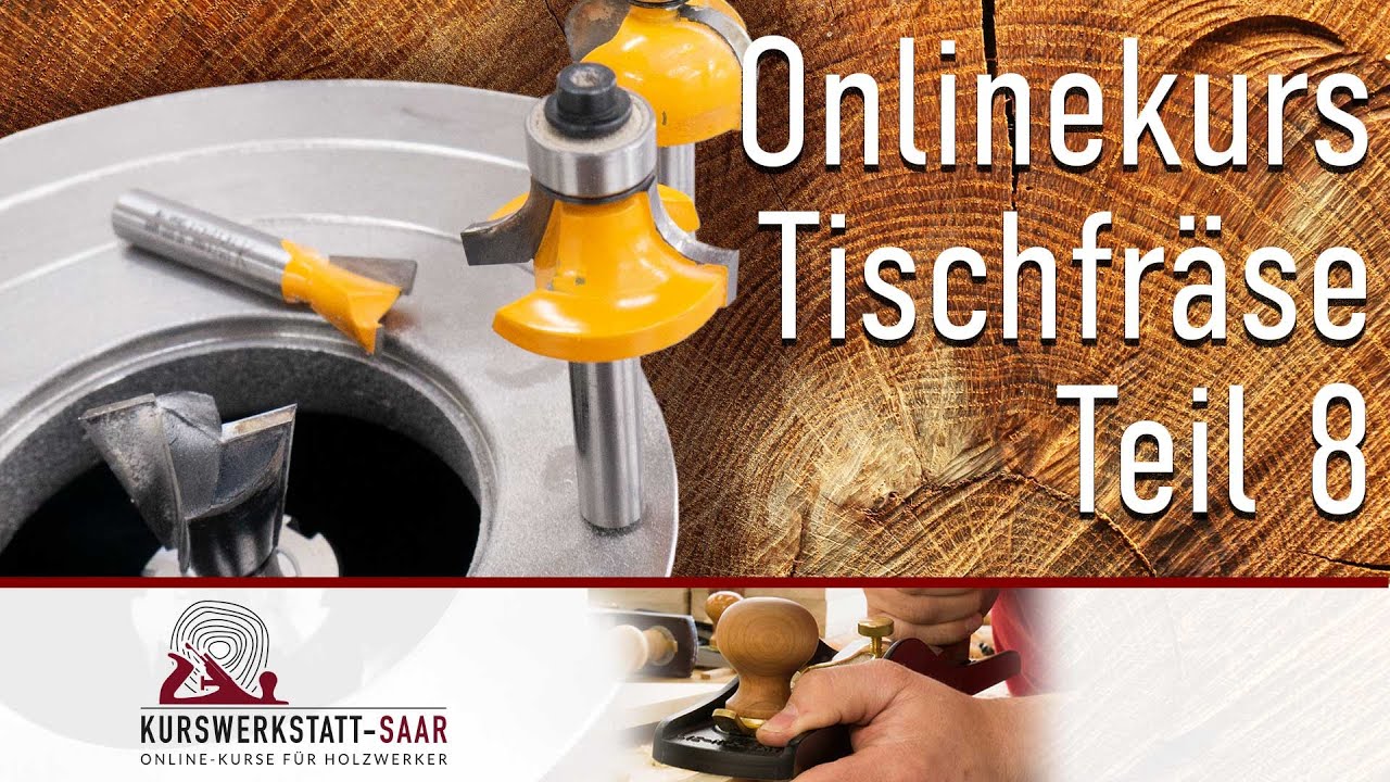 Tischfräse - Teil 8 - Schaftfräser auf der Tischfräse - Gratnut fräsen