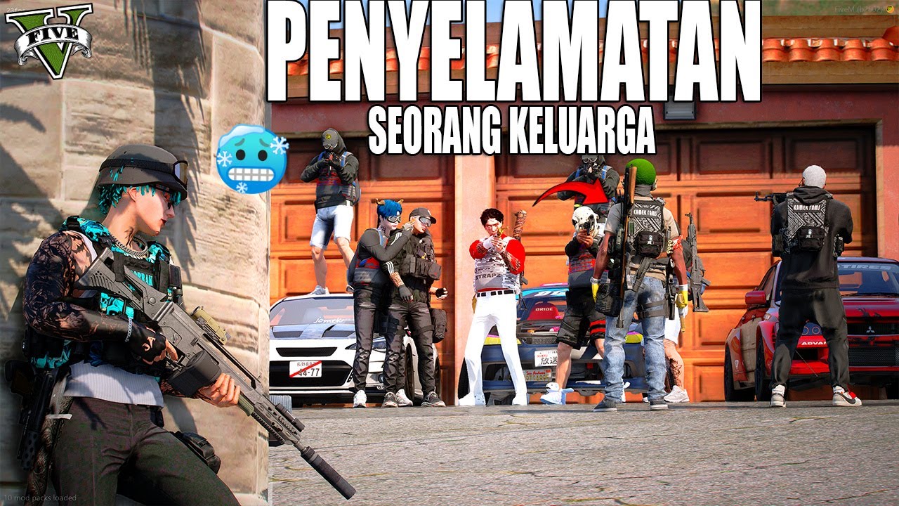 AKSI EPIC JOHAN DAN PASUKAN DOBRAK MENYELAMATKAN KELUAGA !! PERANG BESAR !! GTA 5 ROLEPLAY