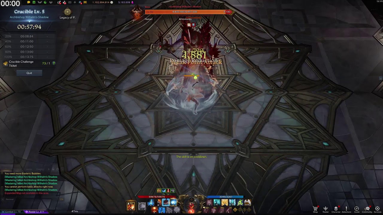 🔴[Lost Ark] Week 3 Crucible Rank 100 or Top 30%