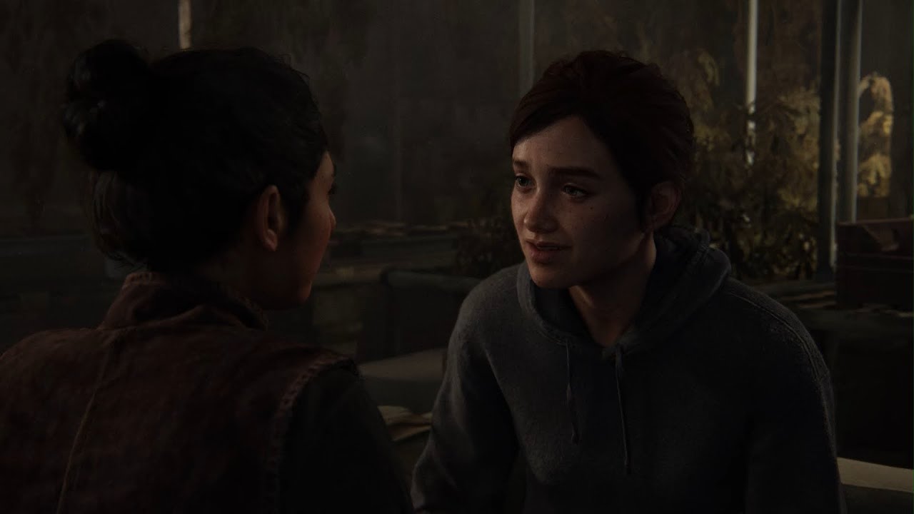 The last of us part 2 Ellie and Dina Kiss
