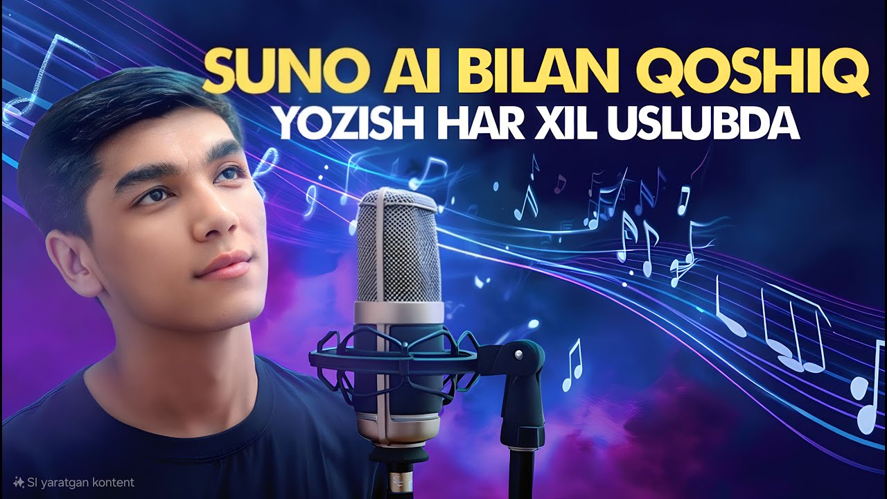 8chi Dars AI orqali qushiq yozish Suno AI darslik. #SunoAI 🔥 Tekinga qushiq yozish⚡