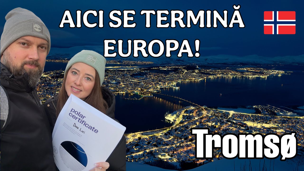 Prima zi în Tromsø-Cum e viața dincolo de Cercul Arctic 🇳🇴 unde Soarele nu a răsărit DELOC 