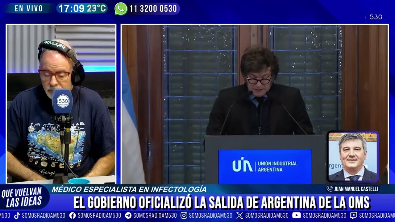 El GOBIERNO OFICIALIZA la SALIDA de la OMS: ¿QUÉ SIGNIFICA? | ENTREVISTA a JUAN MANUEL CASTELLI