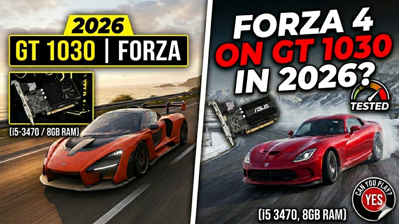 Can You Play Forza Horizon 4 on GT 1030 in 2026? (i5 3470 + 8GB RAM)