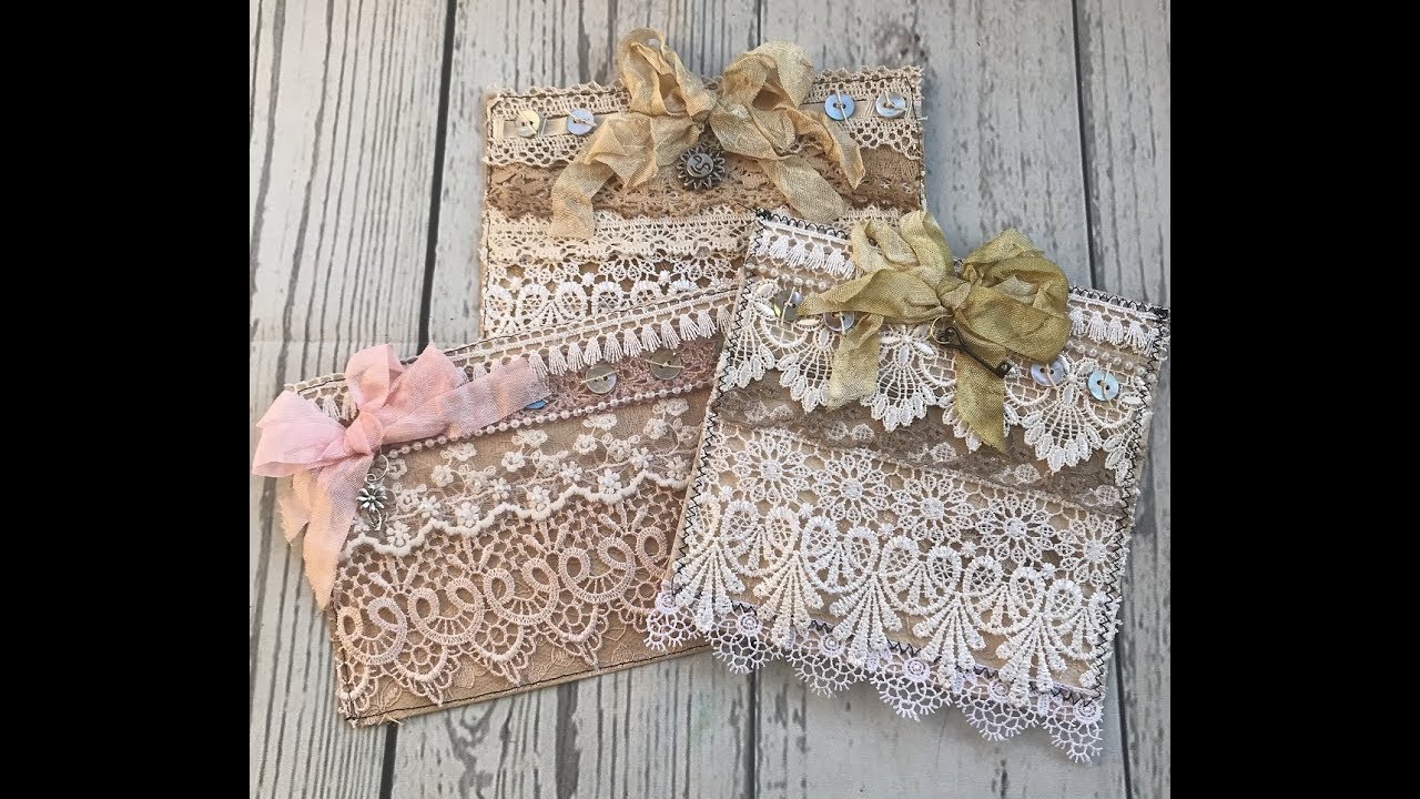 LACE LAYERED ENVELOPES AND INDEX CARDS