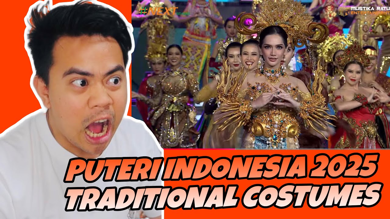 ATEBANG REACTION | PUTERI INDONESIA 2025 TRADITIONAL COSTUME COMPETITION