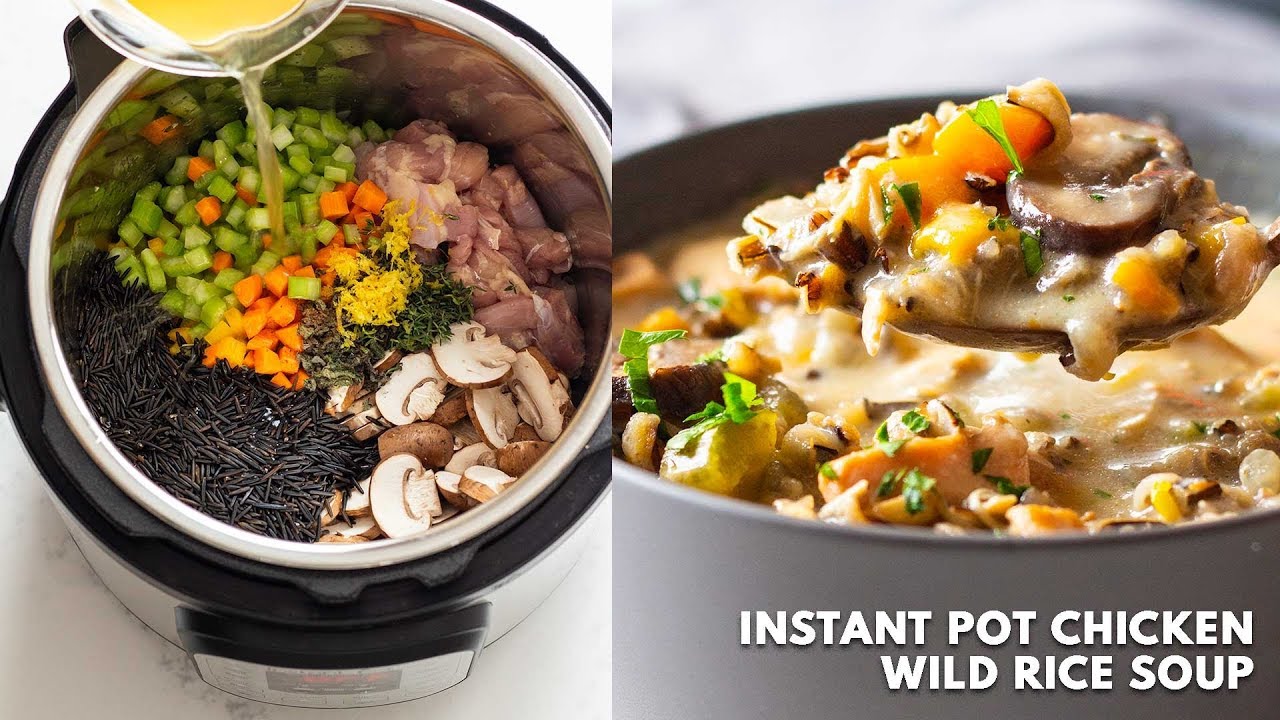 Instant Pot Chicken Wild Rice Soup