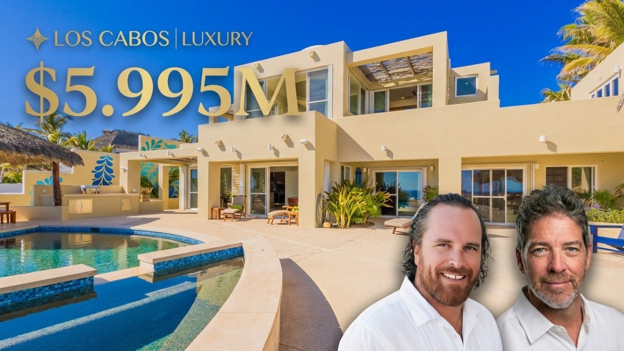 $6.9M Beachfront Estate in San Jos&eacute; del Cabo | 7-Bedroom Oceanfront Villa in La Laguna