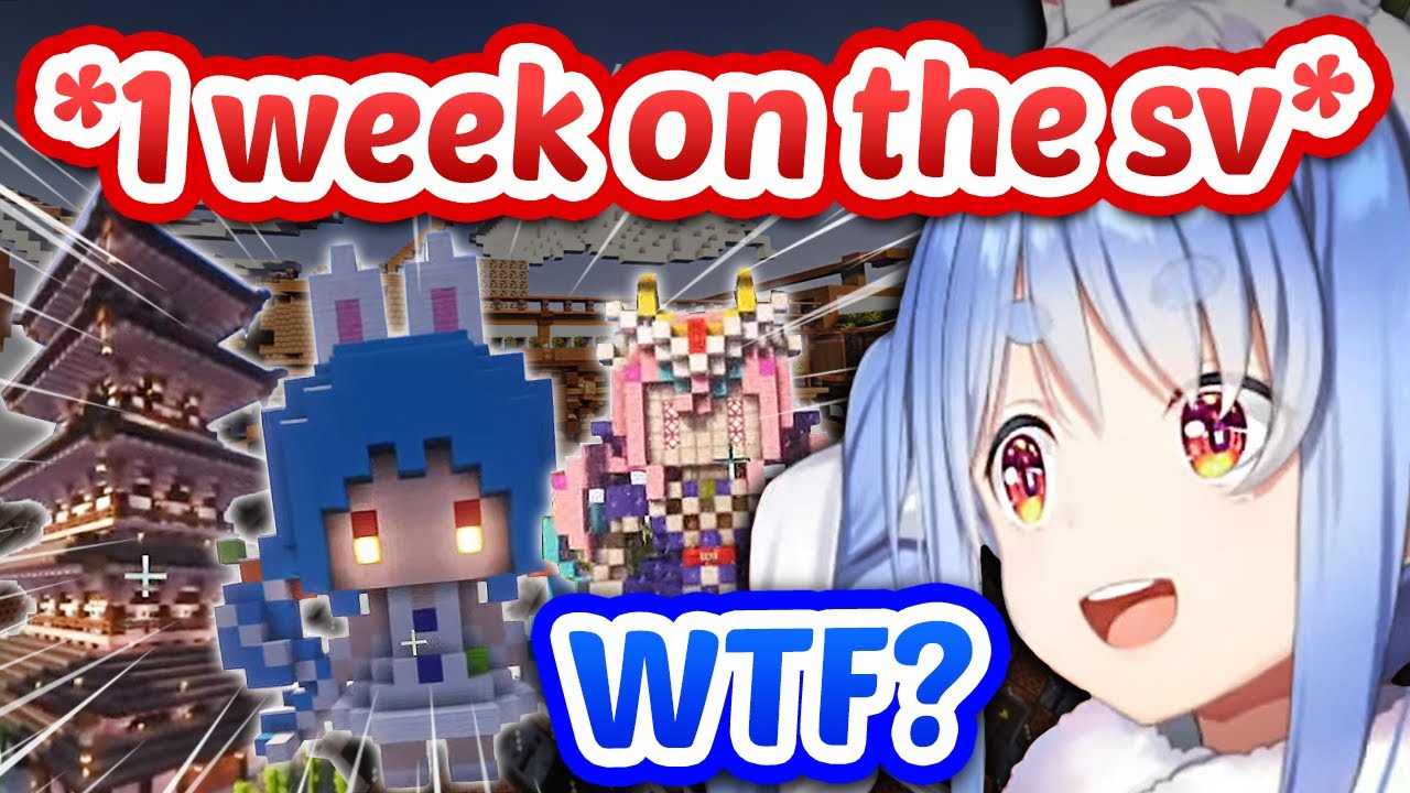 Pekora Reacts To Fan Buildings On Her Minecraft Server After 1 Week (INSANE) 【ENG Sub Hololive】