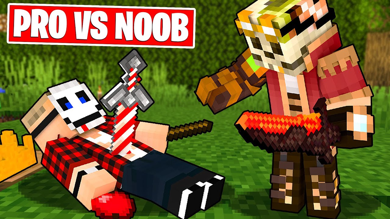 WALKA LEGENDARNYMI PRZEDMIOTAMI - MINECRAFT PRO VS NOOB
