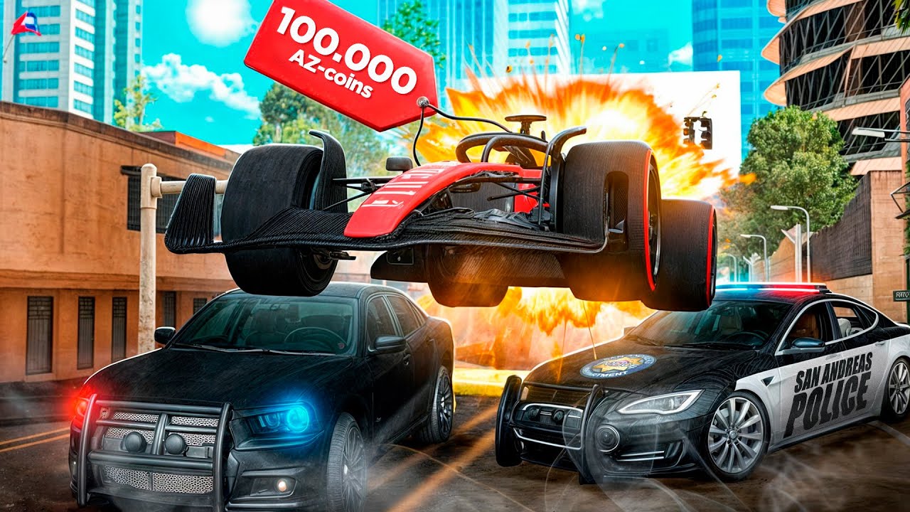 УЕЗЖАЮ ОТ ПОЛИЦИИ на НОВОЙ F1 BOLIDE 23 в GTA SAMP на ARIZONA RP