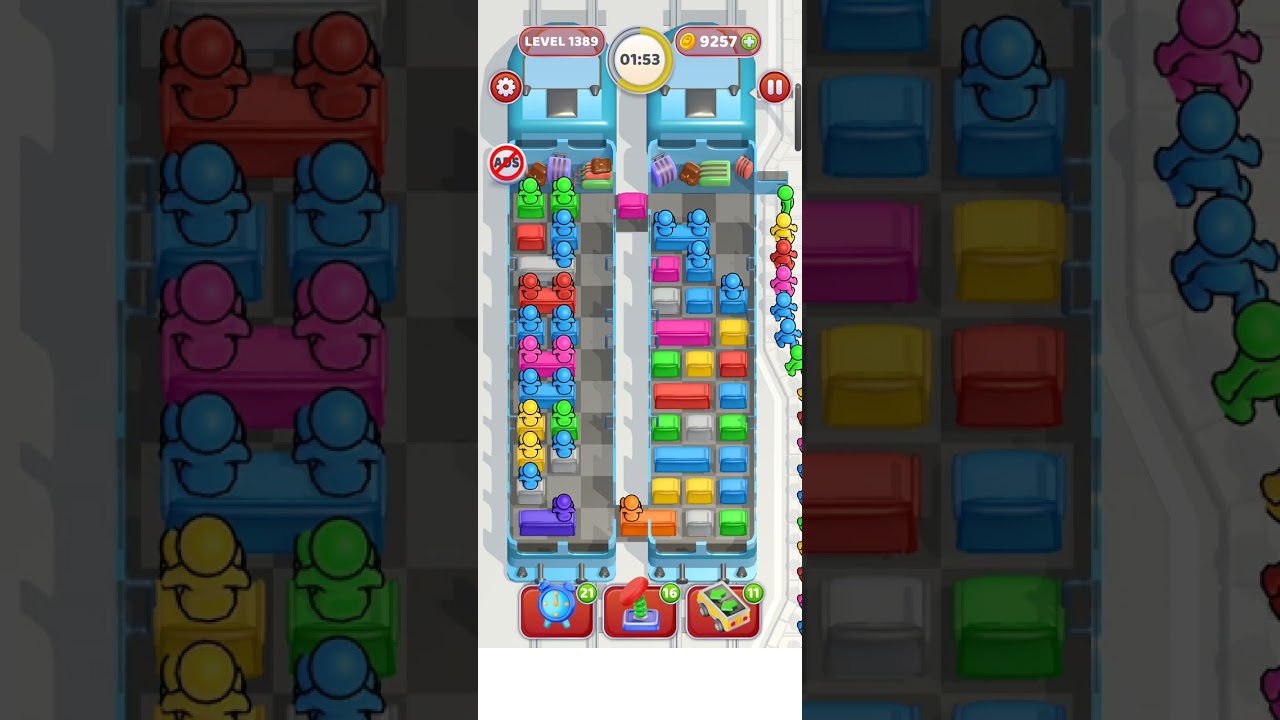 Seat Away level 1389 (Very Hard Level)