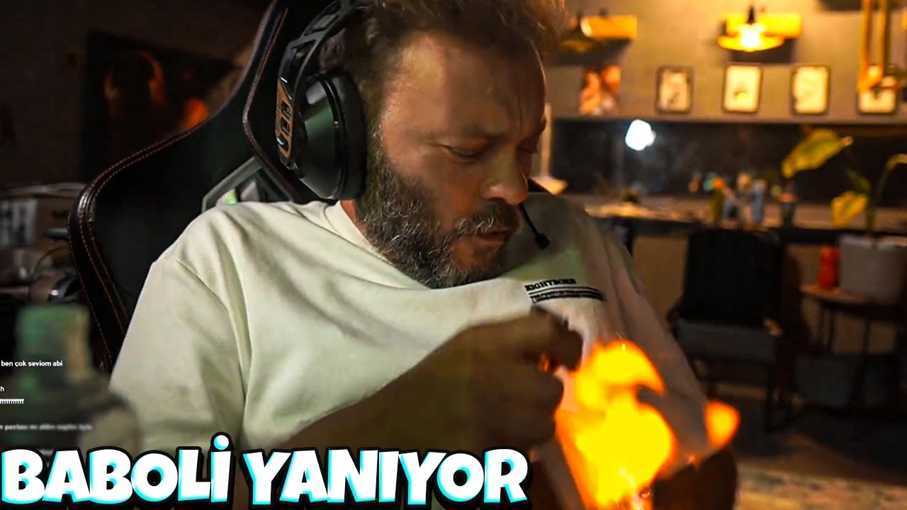 Baboli Alevli Nah Çekecekken Yanıyor