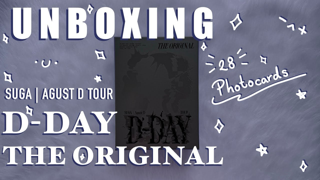 SUGA | AGUST D - 'TOUR D-DAY THE ORIGINAL' - UNBOXING ESPAÑOL
