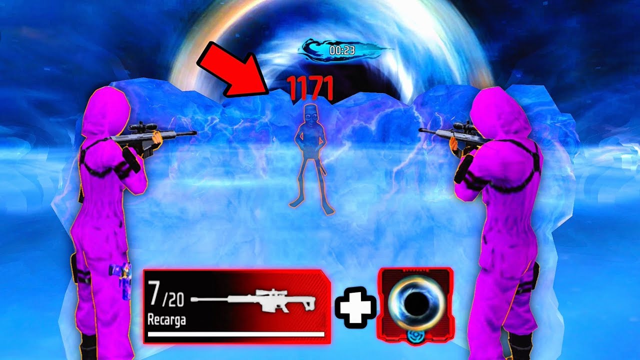 COMBINAMOS LA BARRET CON EL VACIO INFINITO EN FREE FIRE 😱🐀  Y ESTO PASO!!