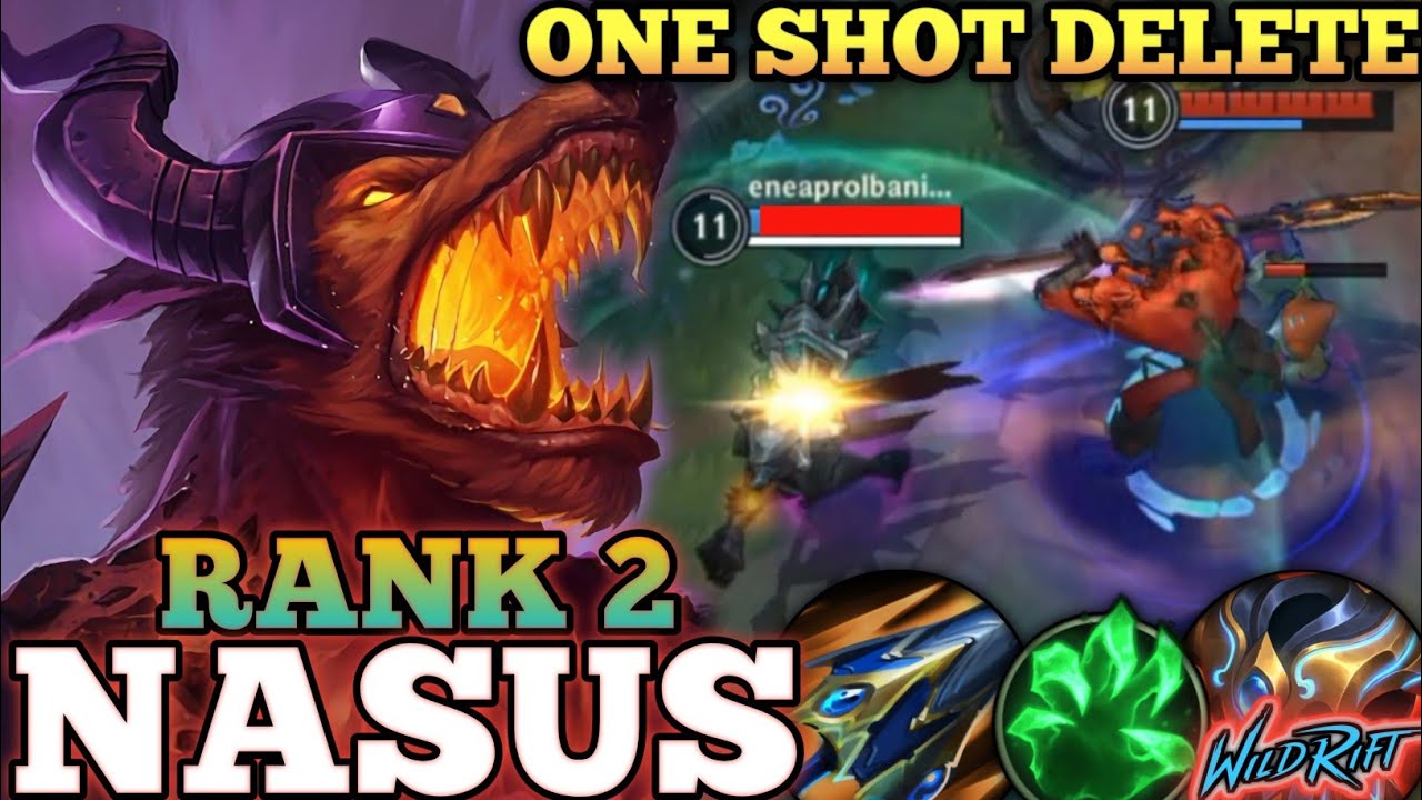 NASUS UNSTOPPABLE IN LATEGAME! AD TANK KILLER - TOP 2 GLOBAL NASUS BY WhySoSeriousMan - WILD RIFT