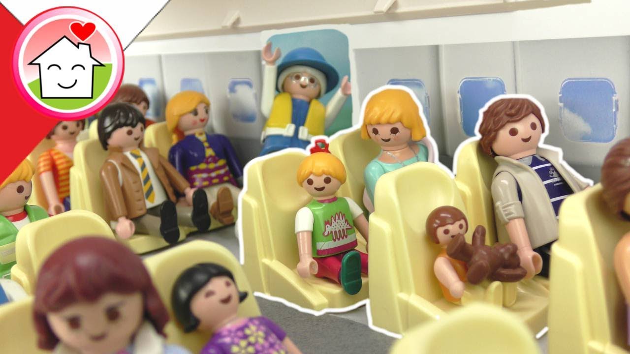 Playmobil po polsku Rodzina Hauser w samolocie &ndash; lot do Londynu