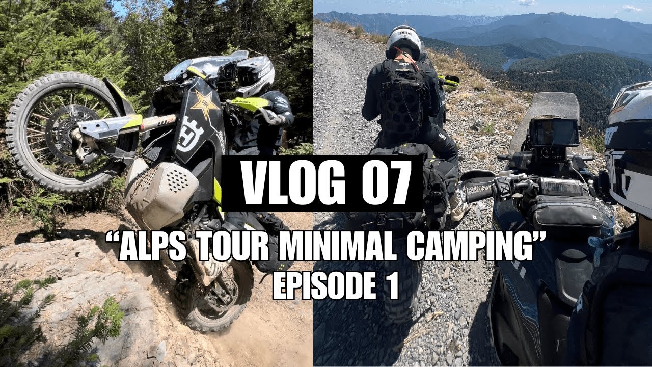 Alps Tour Minimal Camping Pt.1, Meeting up Mr.RallyBike, Husqvarna 901 Expedition Off Road - Ep7