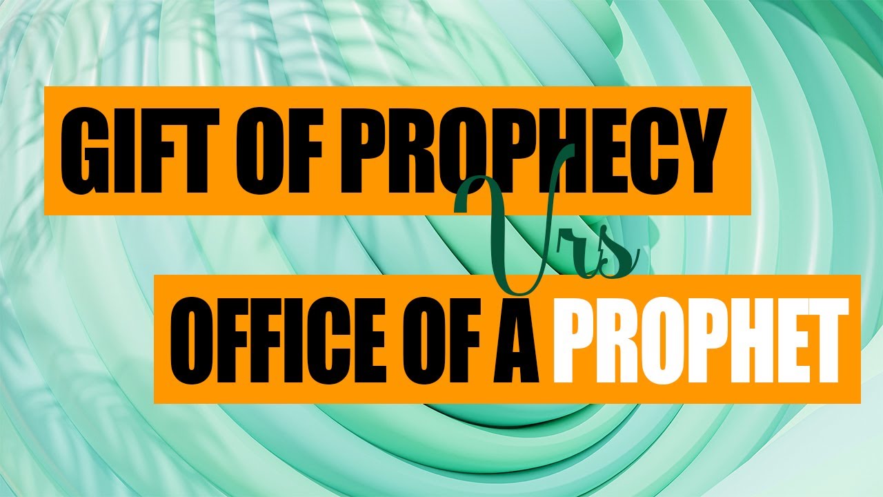 OFFICE OF A PROPHET! Prophet vrs the gift of prophecy #pastorselorm #prophetic #prophet #insight