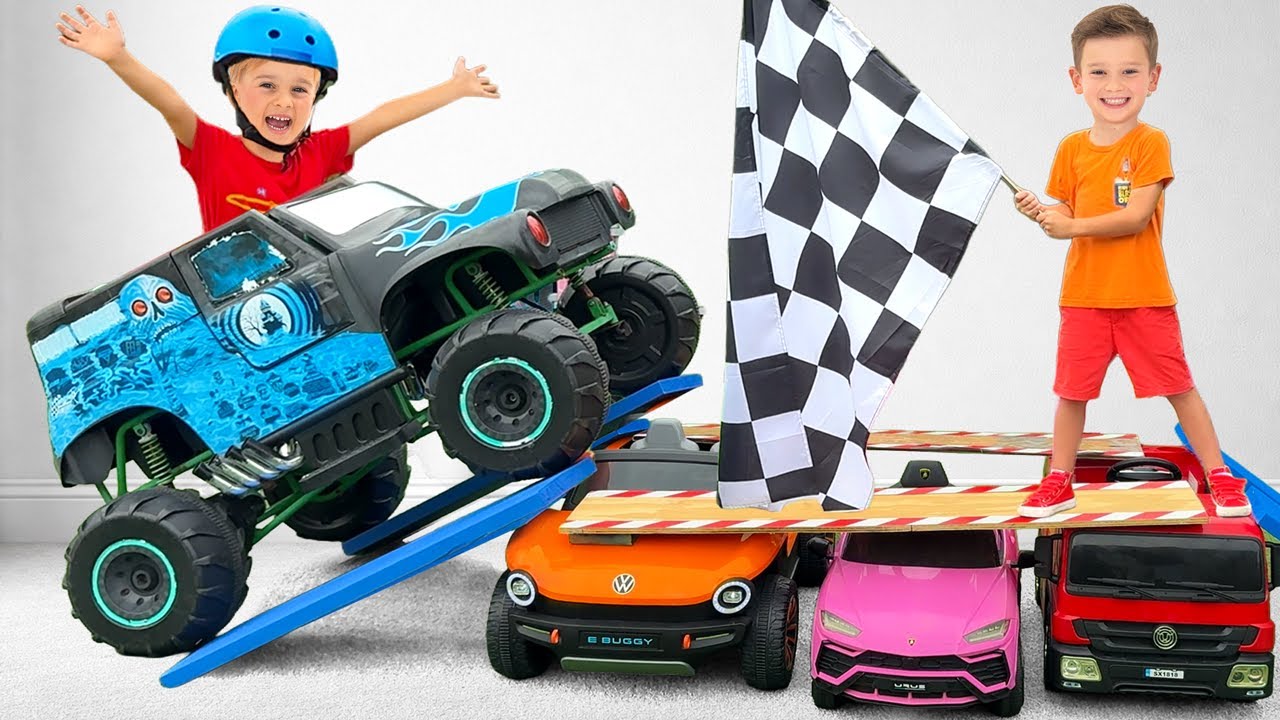 Крис и Майк посещают шоу Monster Jam — Забавные истории для детей