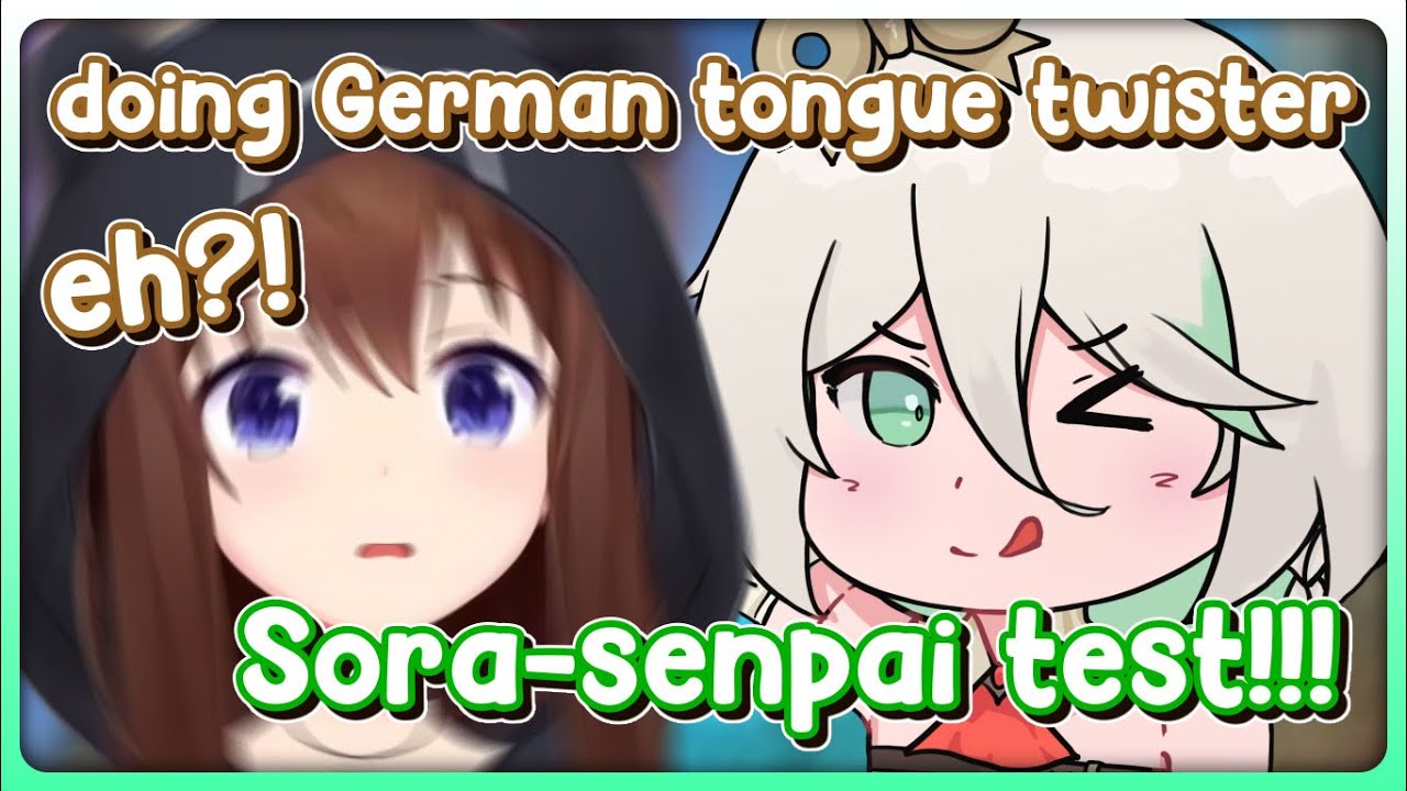 Cecilia Really Loves Teasing Sora with This German Tongue Twister