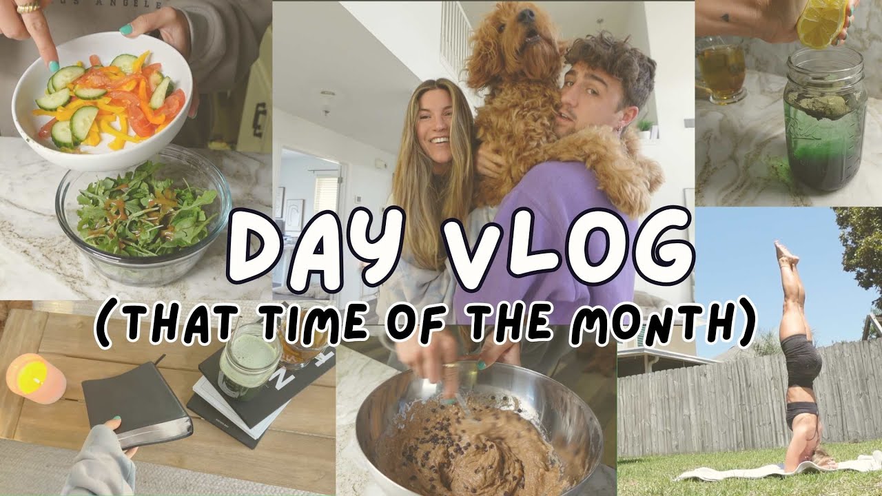 day vlog (on that time of the month) cycle syncing / tips for cramps