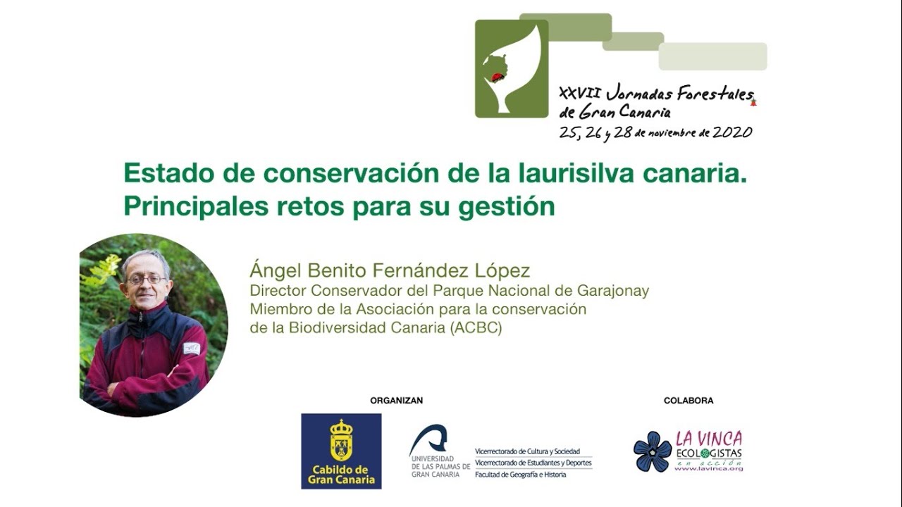 Ángel Fernández. Estado conservación laurisilva canaria. Principales retos. Jornadas Forestales GC
